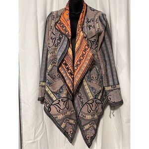 GREAT CONDITION stunning Birdie James AUTHENTIC CHIC embroidery cardigan SIZE ME